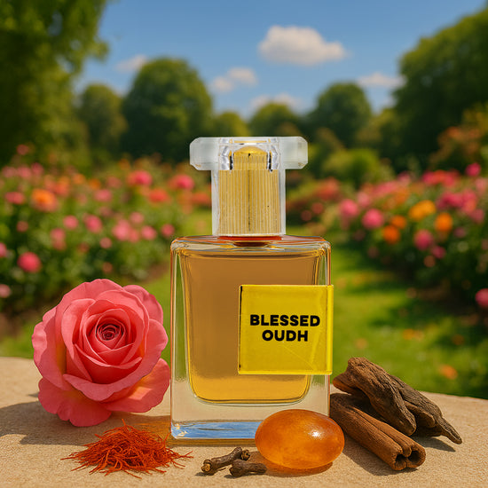 AG Blessed Oudh -Attar for Men & Women | Rich Blend of Oudh, Amber & Saffron | Long Lasting Roll -On Attar | Great for Everyday Use | 12ML