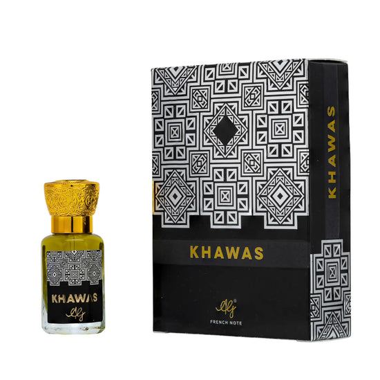 AG Khawas- Attar for Men & Women | Rich Blend of Crisp Apple, Cinnamon & Amber |  Alcohol free | Long Lasting Roll -On Attar | Great for Everyday Use | 12ML