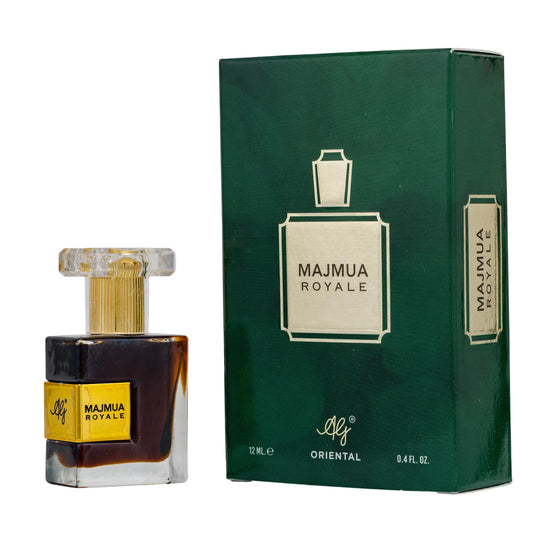 AG Majmua Royale -Attar for Men & Women | Blends of Vetiver, Sandalwood & Spices | Long Lasting Roll -On Attar | Great for Everyday Use | 12ML