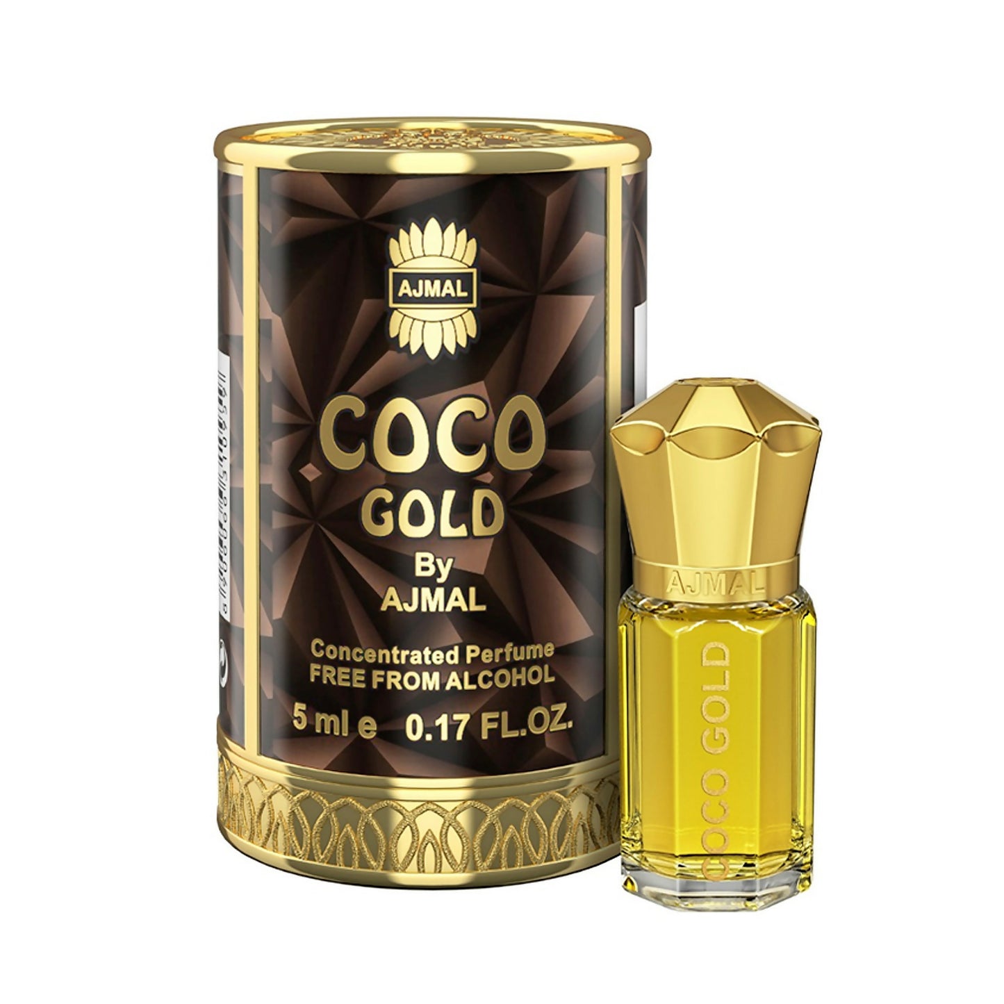 Ajmal COCO GOLD Attar | Floral & Sweet Fragrance | Non-Alcoholic | Long Lasting Attar For Women - 5 ML