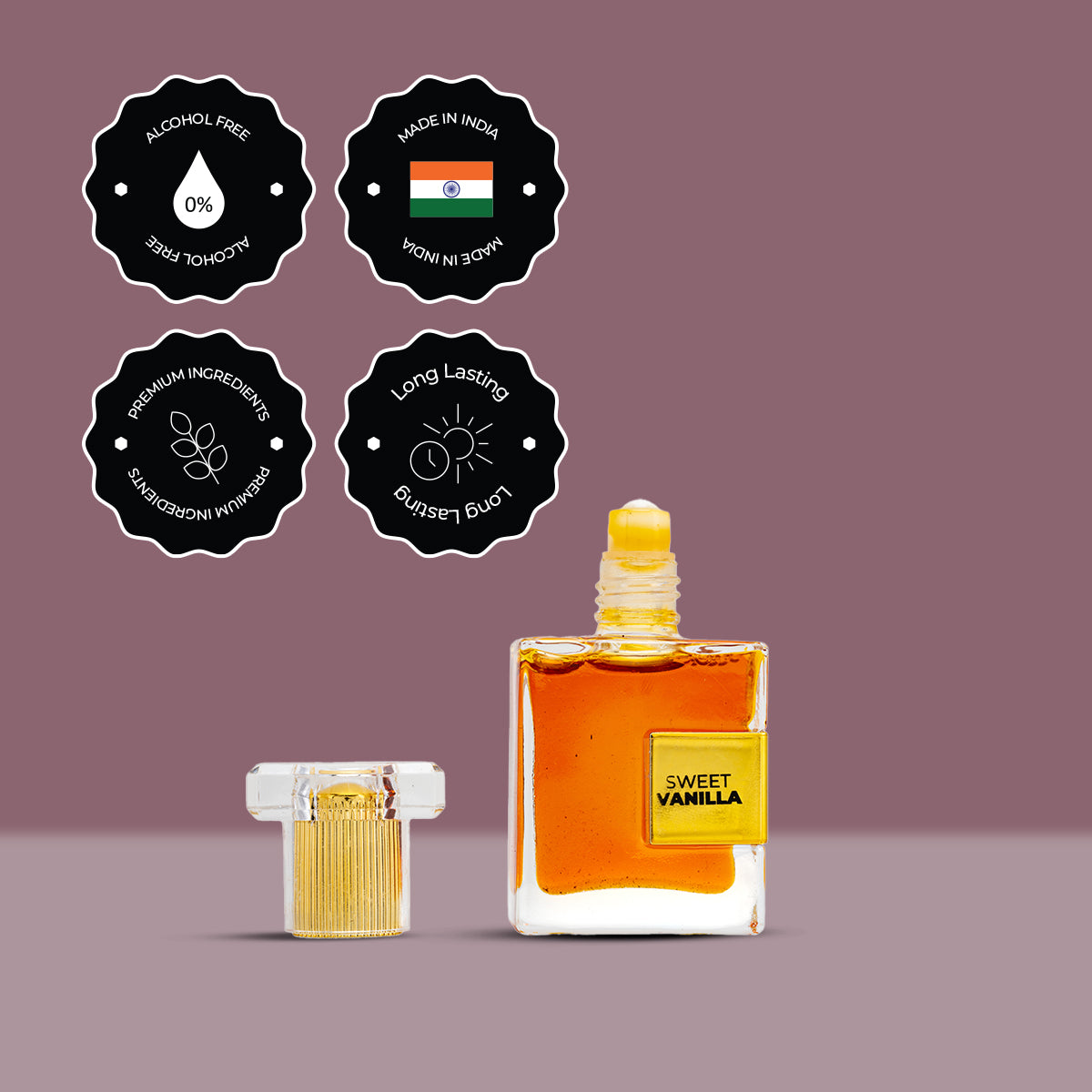 AG Sweet Vanilla -Attar for Men & Women | Dreamy Blends of Lotus, Orange & Amber Berries | Long Lasting Roll -On Attar | Great for Everyday Use | 12ML