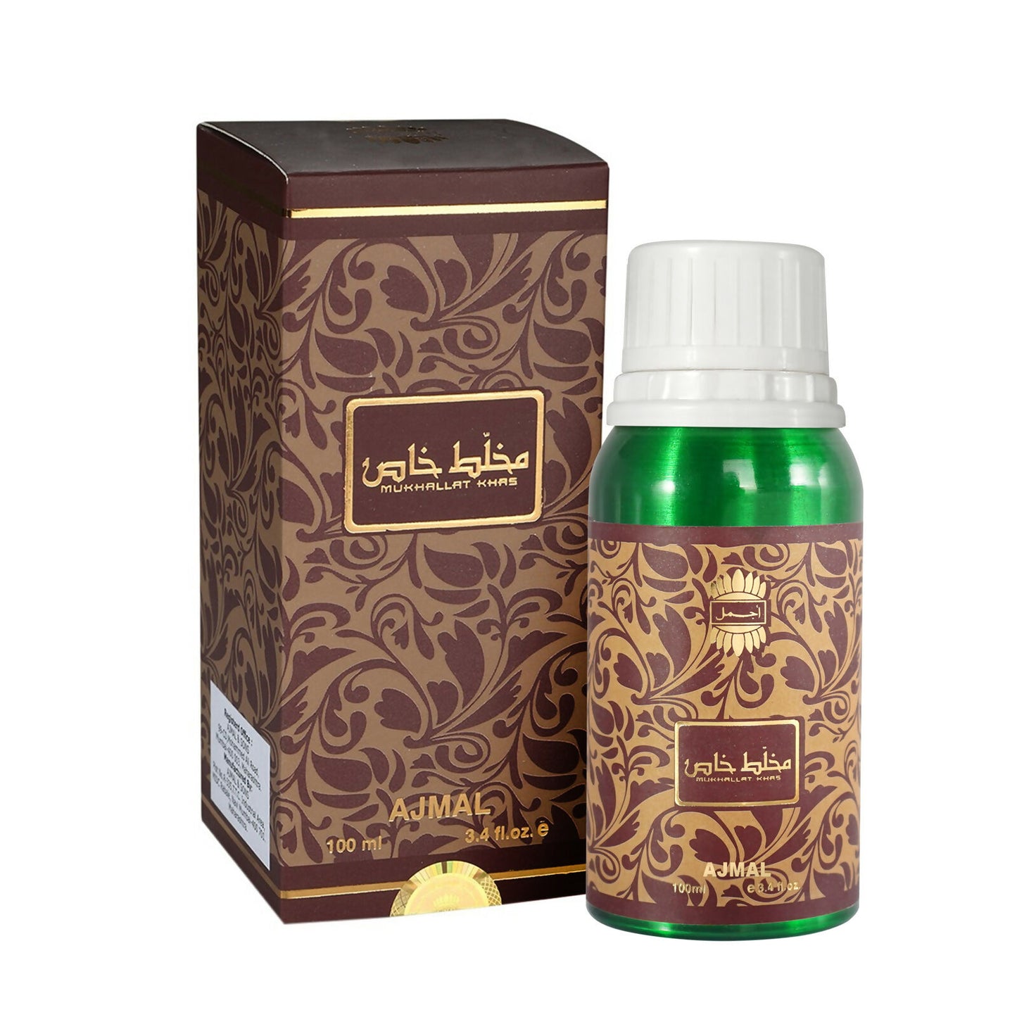 Ajmal Mukhallat Khas Attar | Floral Fresh & Musky Fragrance | Unisex Non-Alcoholic | Long Lasting Attar Men & Women - 100 ML