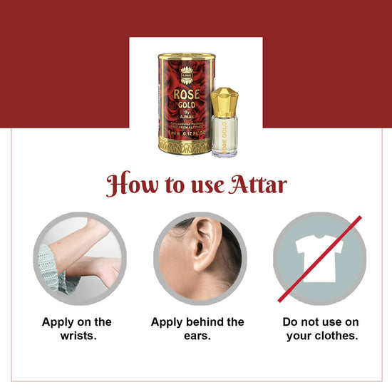 Ajmal ROSE GOLD Attar Perfume - 5 ML