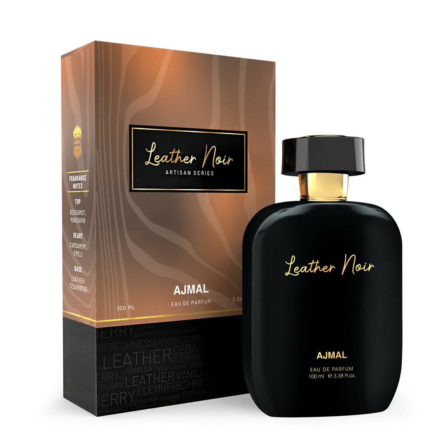 Ajmal ARTISAN - LEATHER NOIR Long lasting Fragrance, Handpicked Luxury Perfume For Men 100ml.
