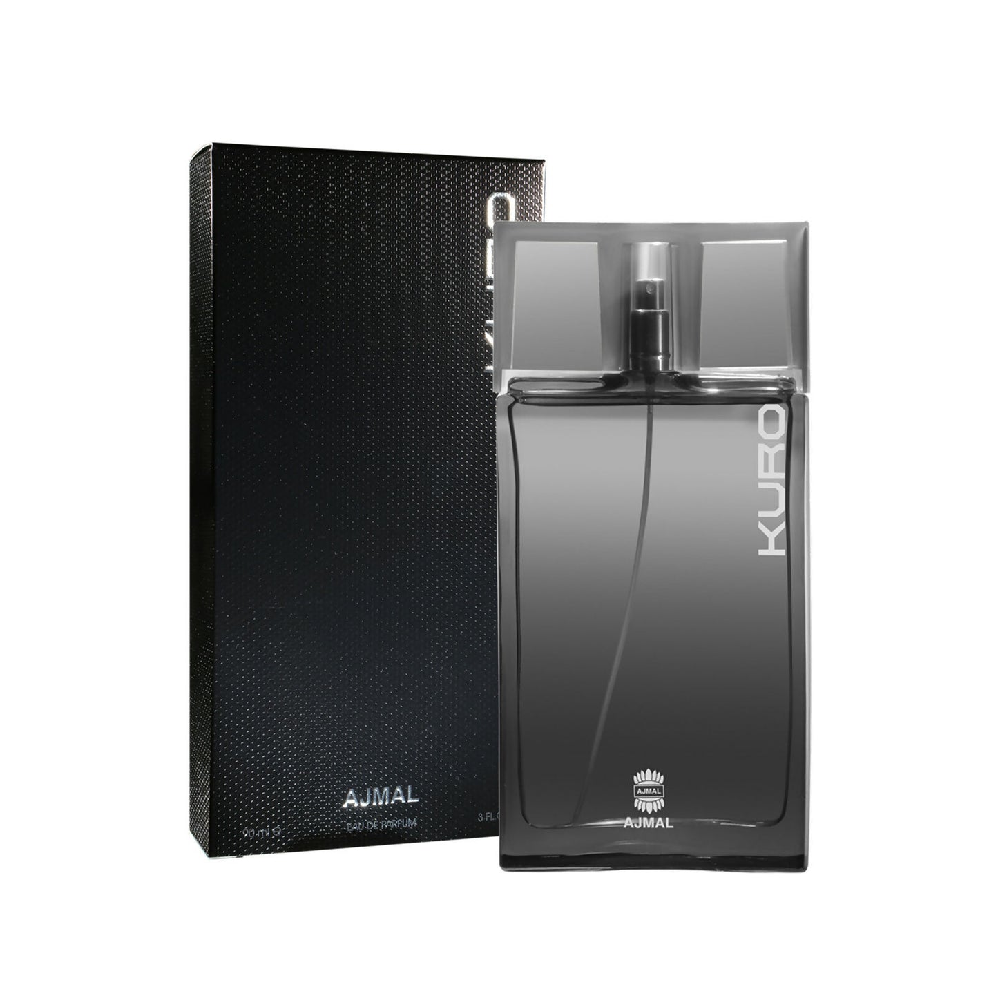 Ajmal Kuro EDP 90ML Long Lasting Scent Spray Fresh Perfume Gift For Men - Made In Dubai