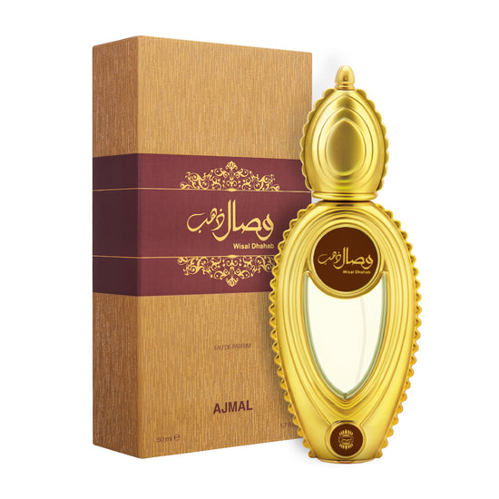 Ajmal Wisal Dhahab EDP Woody 50ML Long Lasting Scent Spray Perfume Gift For Men - Made In Dubai