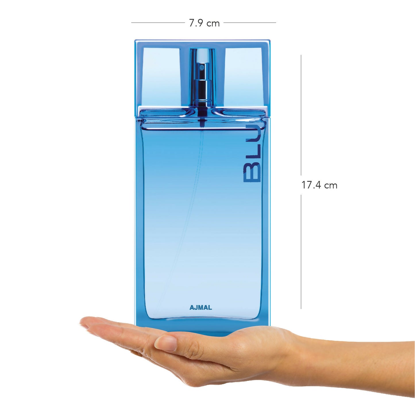 Ajmal Blu EDP 90ML Long Lasting Scent Spray Citrus Perfume Gift For Men - Made In Dubai