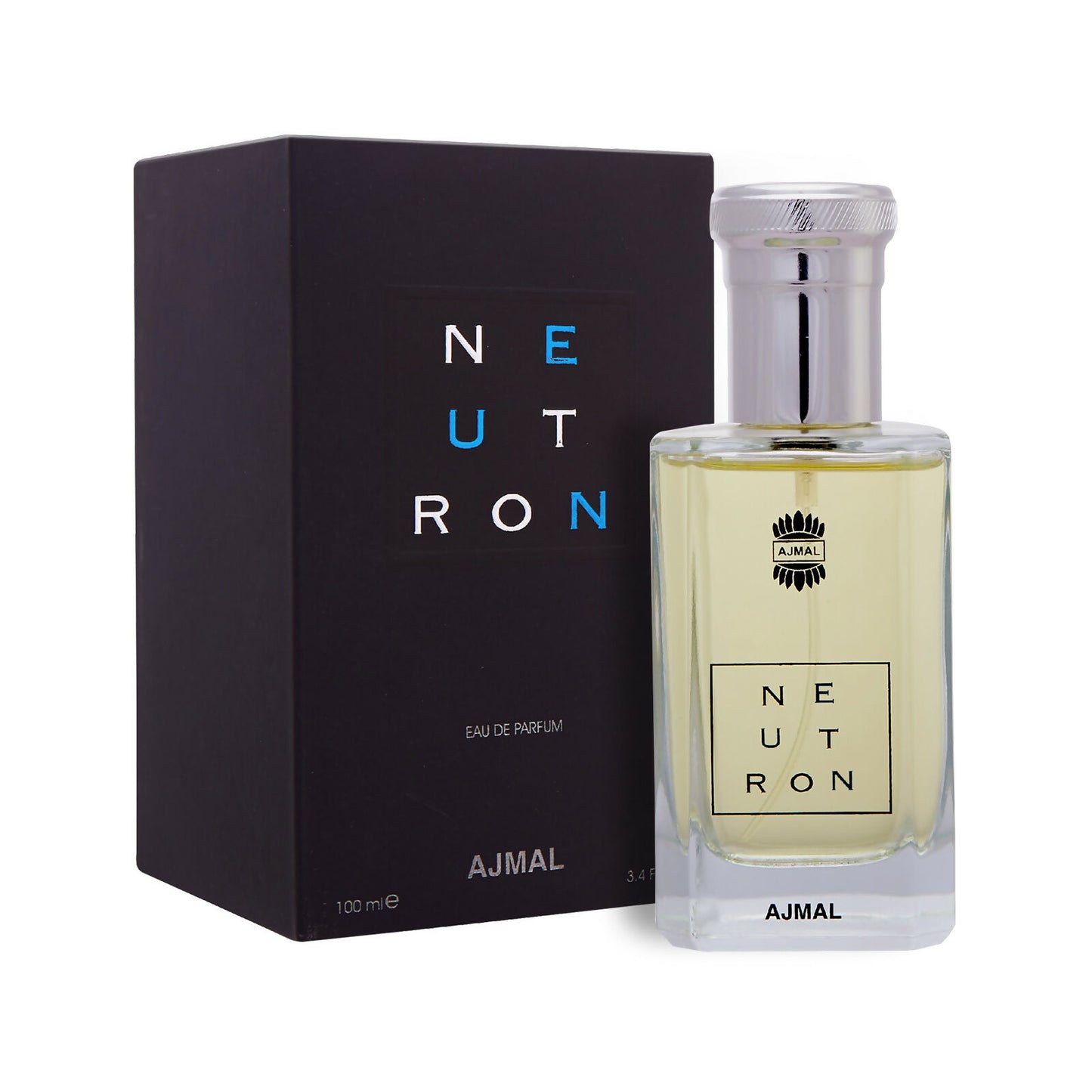 Ajmal Neutron EDP 100ML Long Lasting Scent Spray Citrus Perfume Gift For Men - Made In Dubai