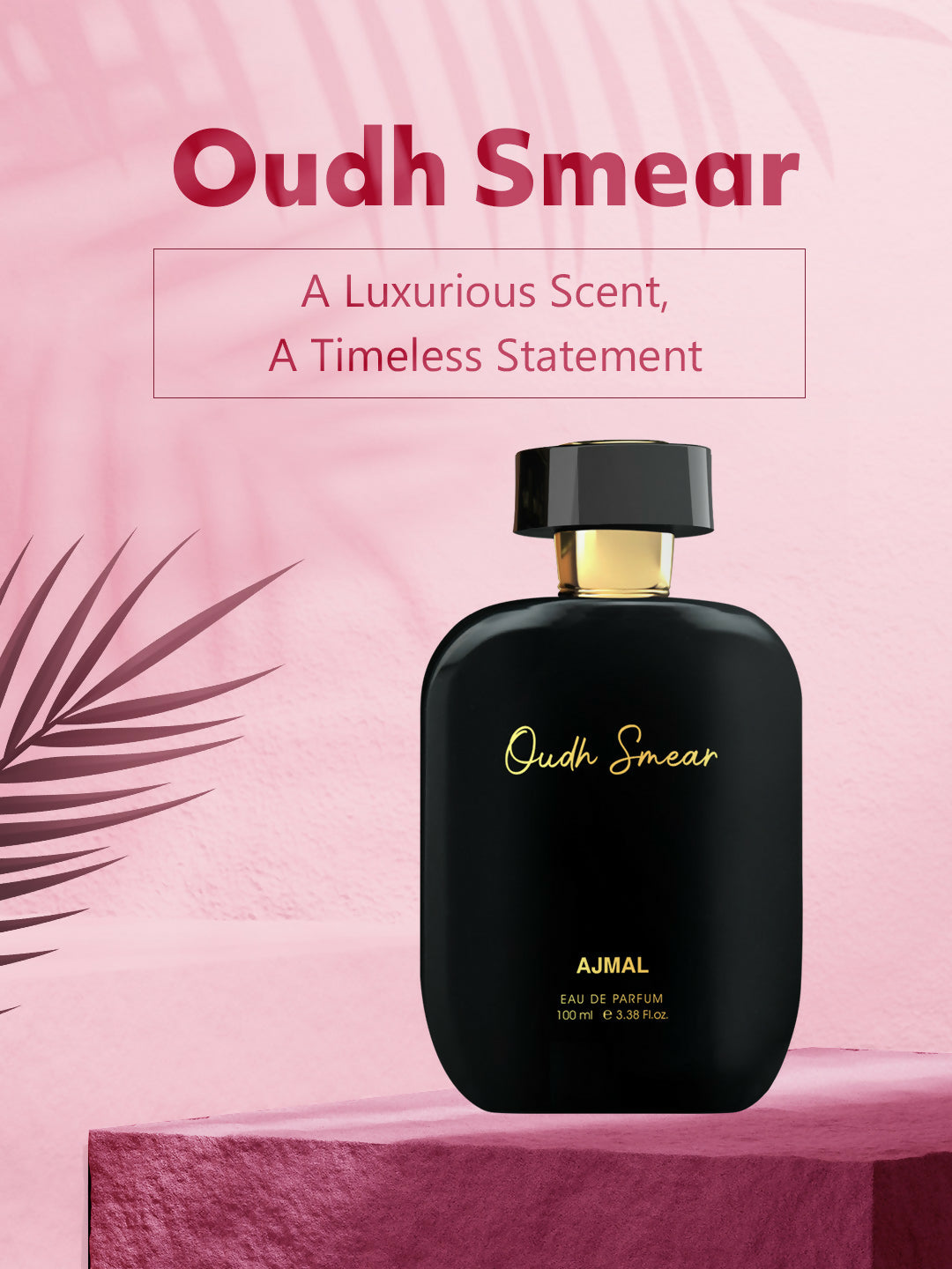 Ajmal ARTISAN - OUDH SMEAR Long lasting Fragrance, Handpicked Luxury Perfume for Men 100ml.